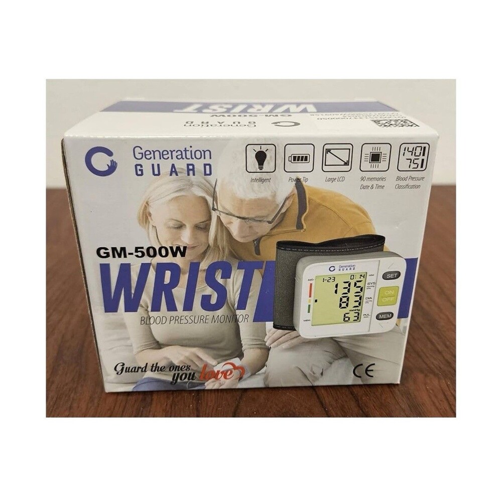 Generation Guard GM-500W Clinical Wrist Blood Pressure Monitor Digital LCD